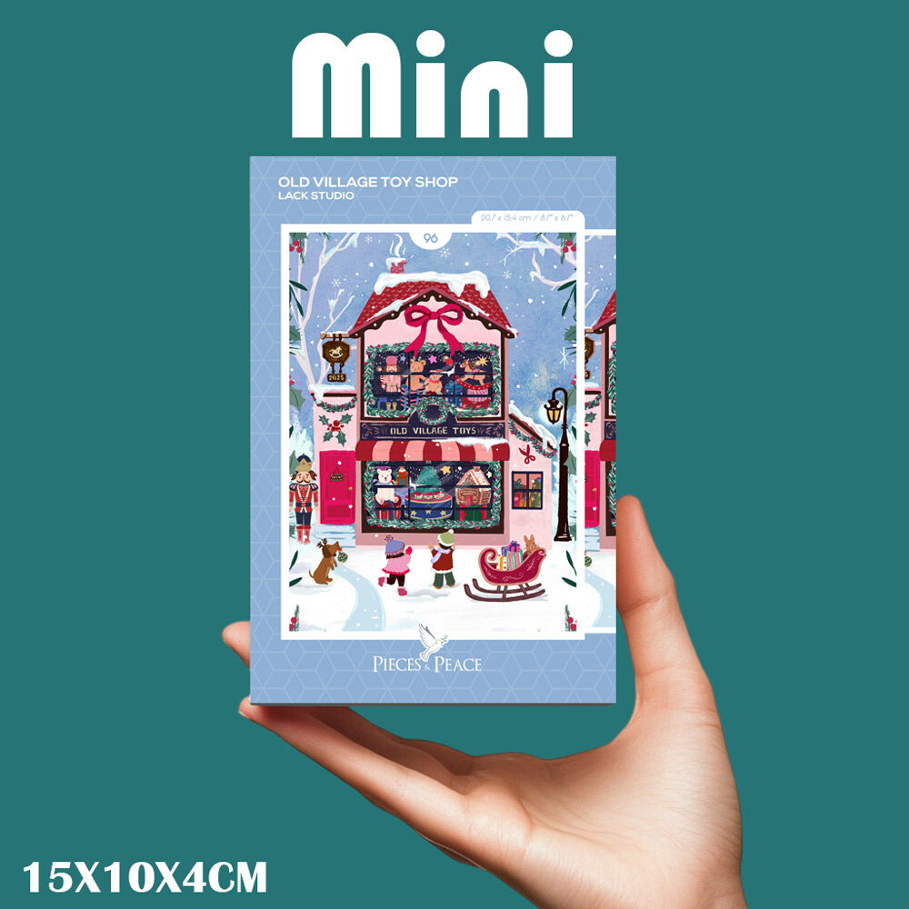 96-piece Mini Puzzle - Old Village Toy Shop