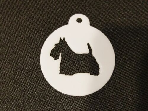 Scottish Terrier Coffee Stencil