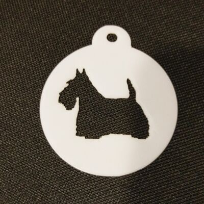 Scottish Terrier Coffee Stencil