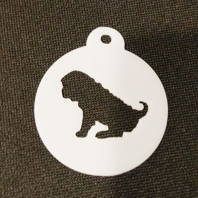 Shar Pei Coffee Stencil