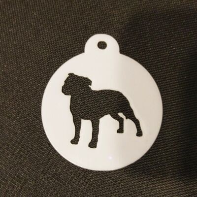 Staffordshire Bull Terrier Coffee Stencil