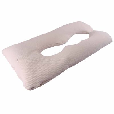 pregnancy pillow soft dots off white
