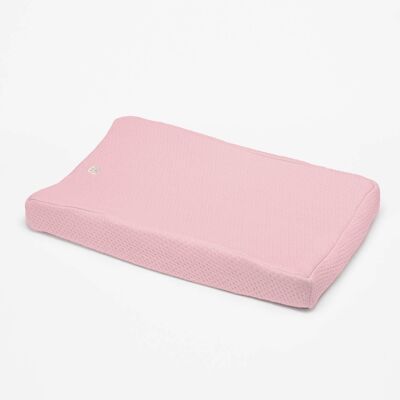 changing mat cover light pink