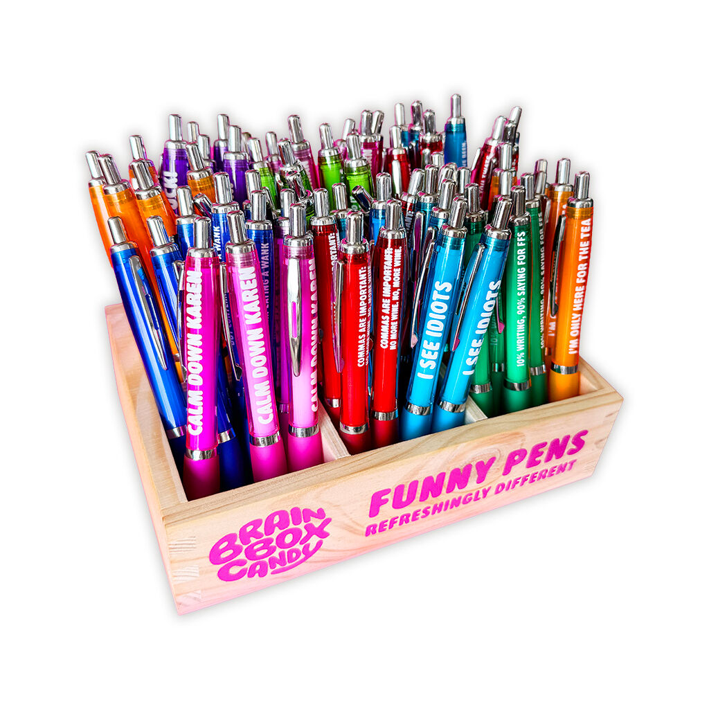 Présentoir en bois pour stylos offert pour tout achat de 72 ou 144 stylos