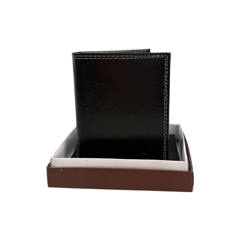 Portefeuille ouvert pour homme en cuir de chèvre premium 031906