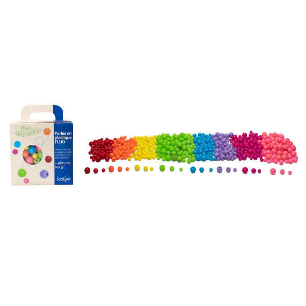 PERLES EN PLASTIQUE - FLUOS