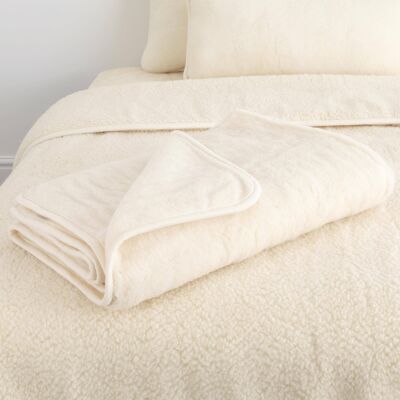 Merino Wool Blanket - Natural__130x170cm
