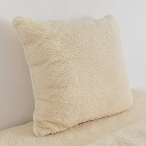 Merino Wool Pillow - Natural__80x80cm