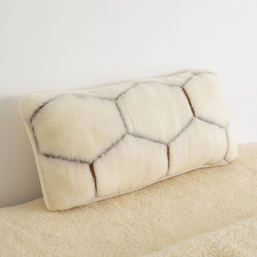 Cashmere Wool Pillow - Natural Hex__80x80cm