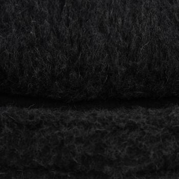 Lit pour animal de compagnie en laine mérinos - Noir 6