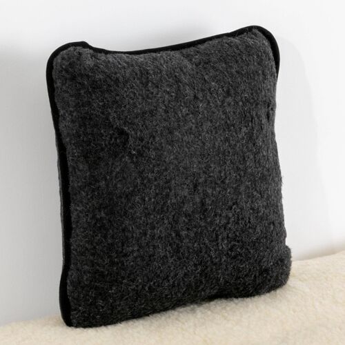 Merino Wool Pillow - Black