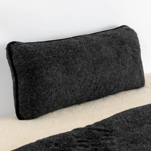 Merino Wool Pillow - Black__80x80cm