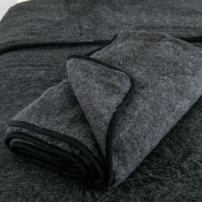 Manta de lana merino - Gris__130x170cm