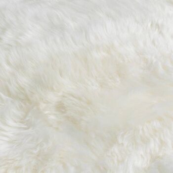 Tapis en peau de mouton blanc naturel Sextuple 5