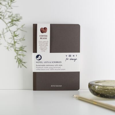 Notebook A5 Recycled Paper SUCSEED - Coffee Beans