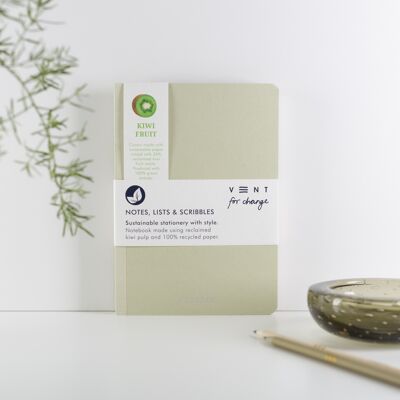 Notebook A5 Recycled Paper SUCSEED - Kiwi