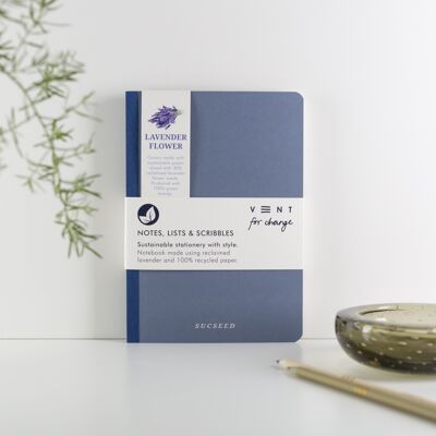 Notebook A5 Recycled Paper SUCSEED - Lavender