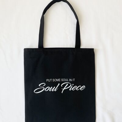 Tote bag put some soul in it black