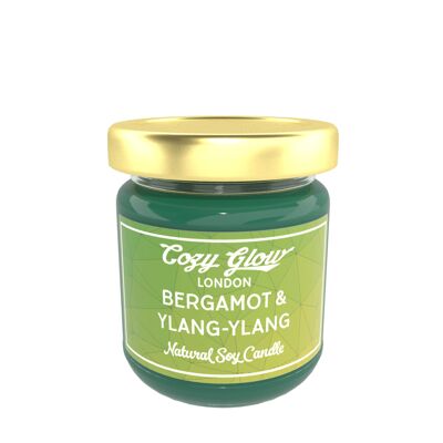 Candela di soia regolare al bergamotto e ylang-ylang