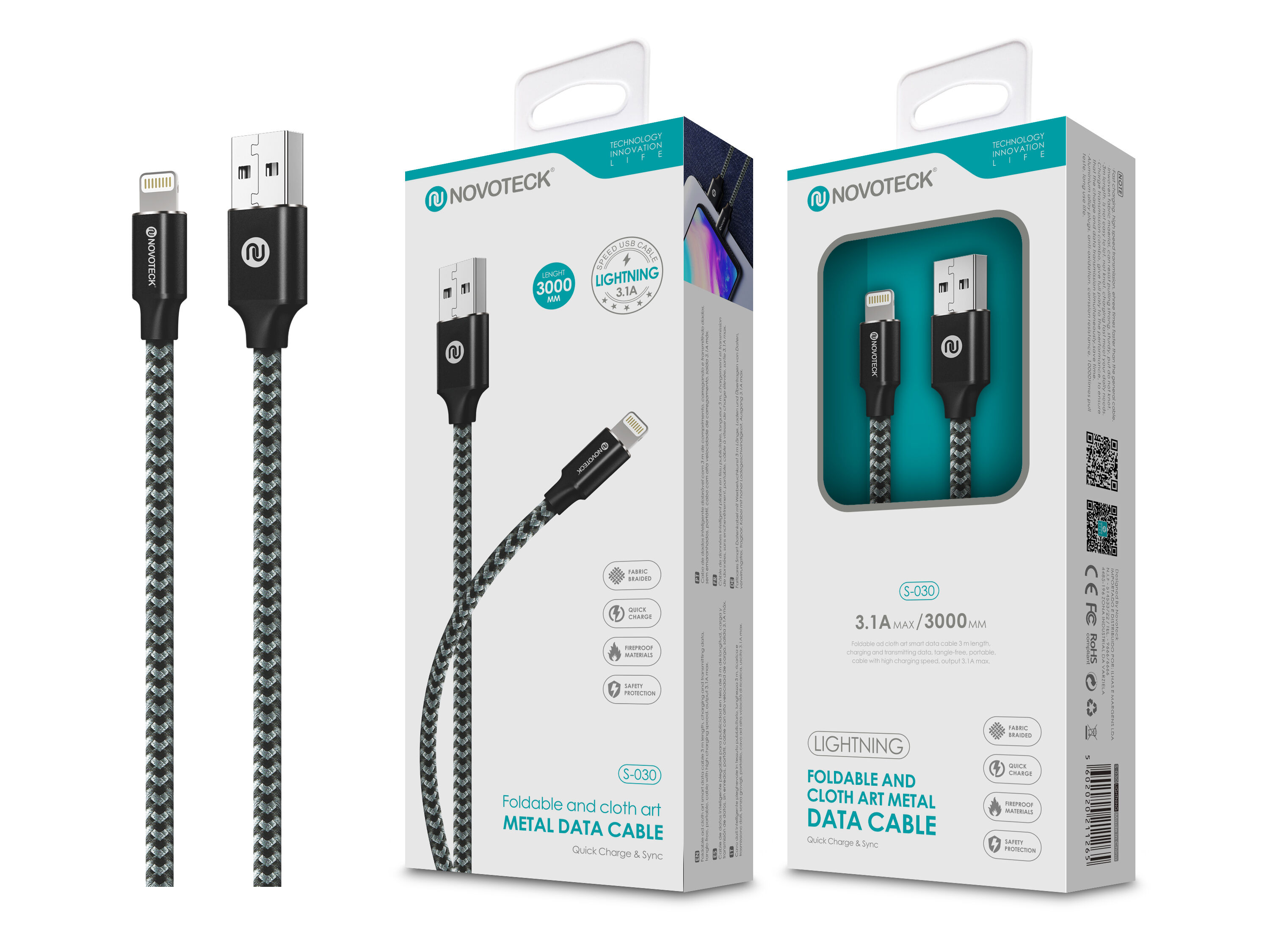 3.Câble Lightning 1A 3M S-030