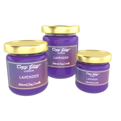 Lavendel regelmäßige Sojakerze