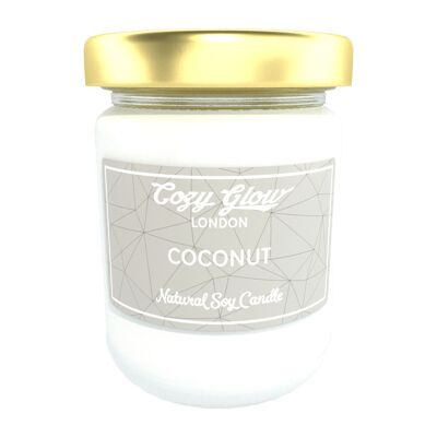 Grande bougie de soja à la noix de coco