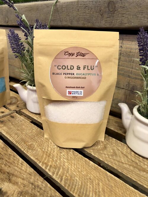 Cold & Flu Black Pepper, Eucalyptus & Ginger 300 g Bath Salt__default