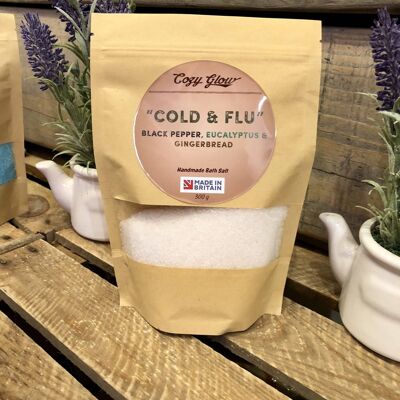 Cold & Flu Black Pepper, Eucalyptus & Ginger 300 g Bath Salt__default