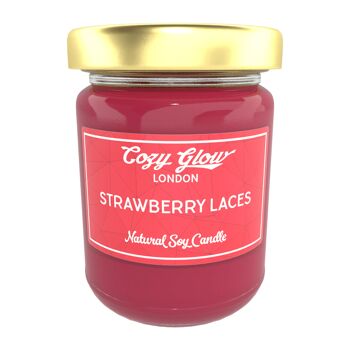 Grande bougie de soja Strawberry Laces