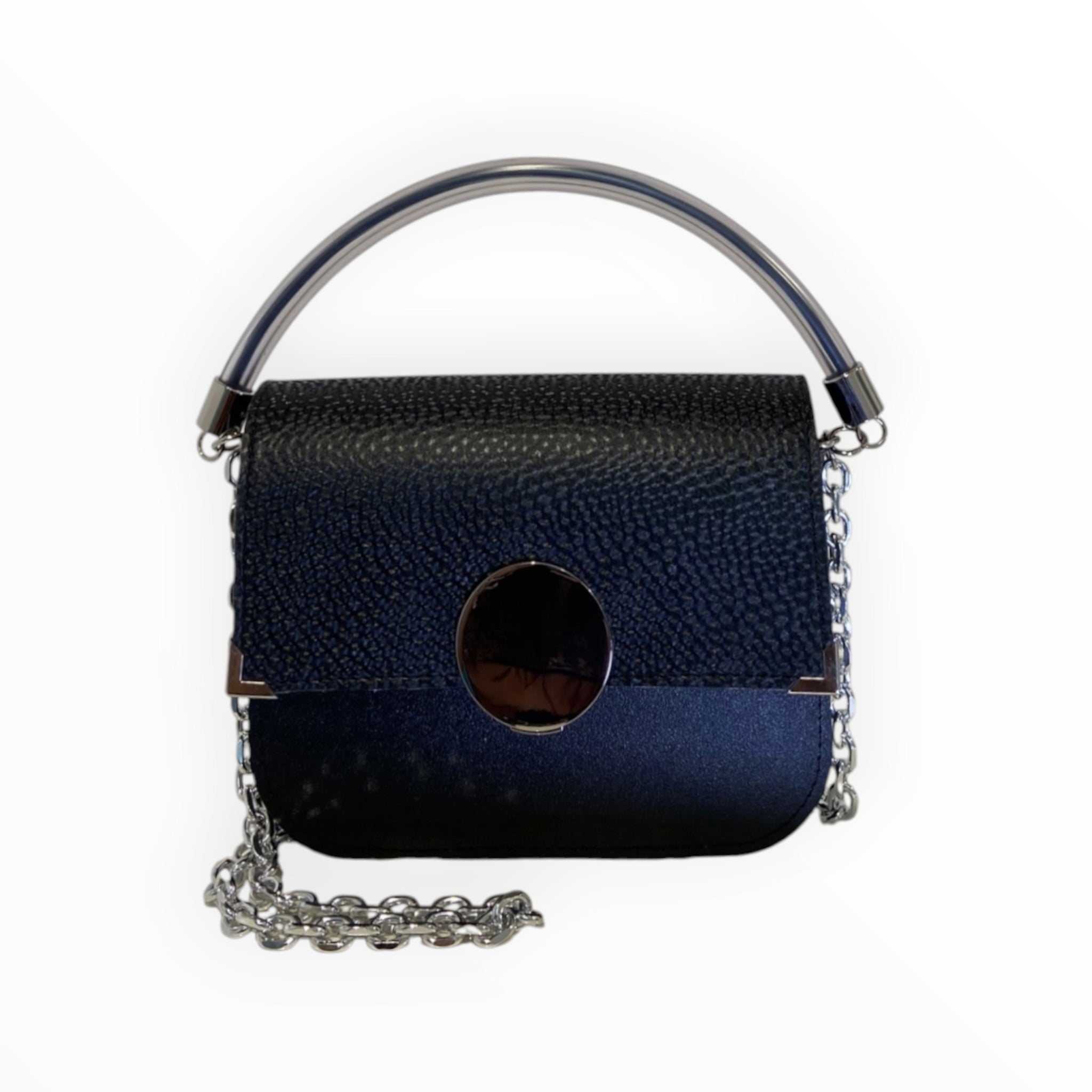 Chicca Maxi – Borsa a Mano e Tracolla Diamantata Nera
