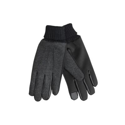Smartphone winter gloves for men with knitted cuff color: 398 - like sample