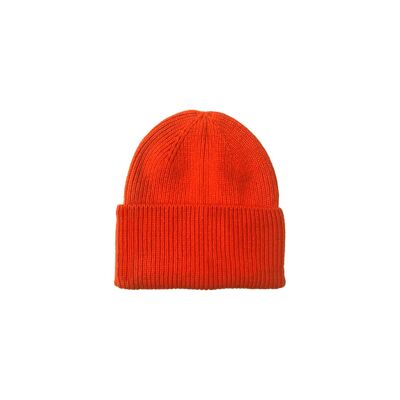 Knitted hat for women (set) with cashmere color: 425 - orange