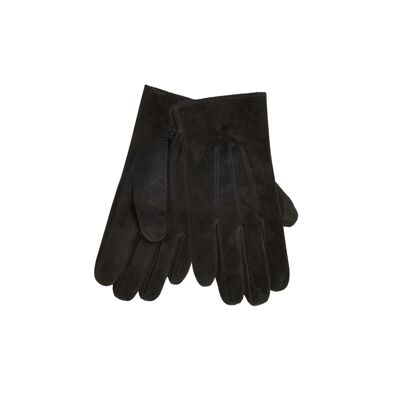 Velourleder Handschuhe für Herren-Farbe: 990 - black