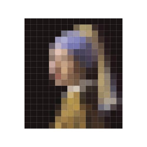 IXXI - Girl with a pearl earring pixel L - Wall art - Poster - Wall Decoration