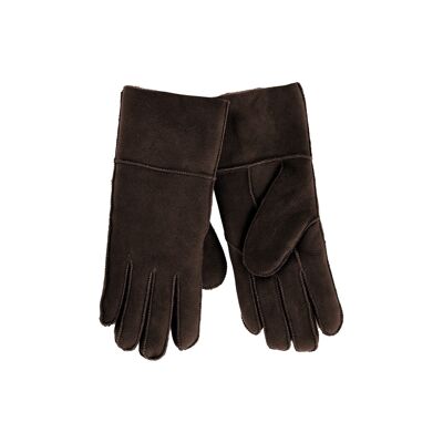 Lammfell Handschuhe für Herren-Farbe: 790 - dark brown