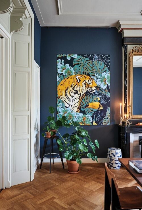 IXXI - Tiger jungle & Toucan family S - Wall art - Poster - Wall Decoration