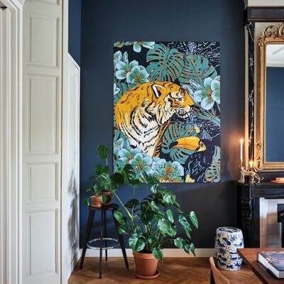 IXXI - Tiger jungle & Tucan family S - Wall art - Poster - Wall Decoration
