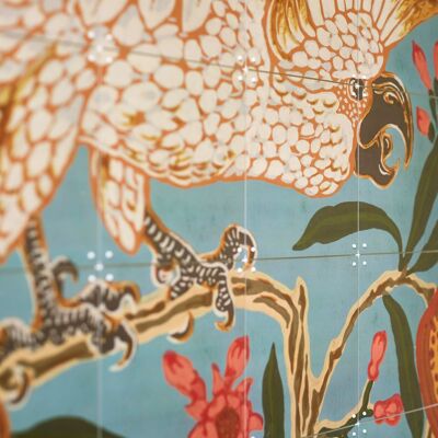 IXXI – Kakadu- und Granatapfel-Tapete S – Wandkunst – Poster – Wanddekoration