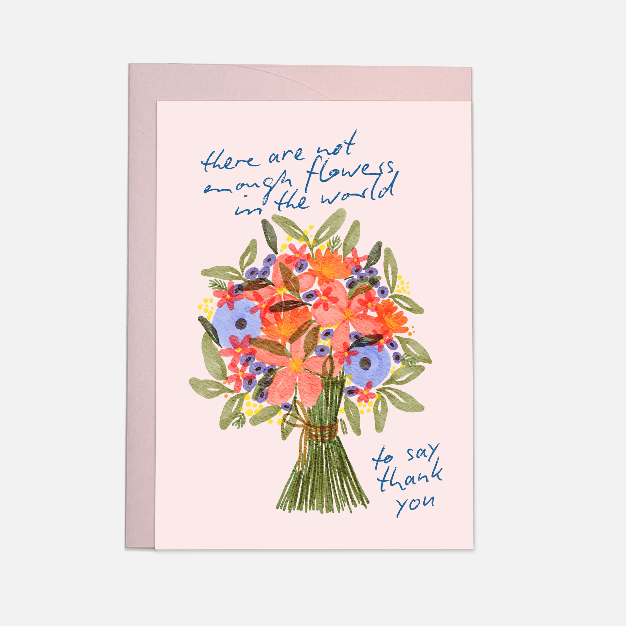 Thank you flowers - greeting card