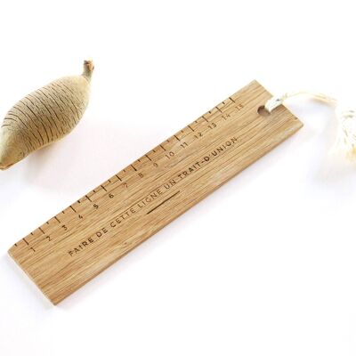 UPCYCLED SOLID WOOD RULER / BOOKMARK - MAKE MODEL