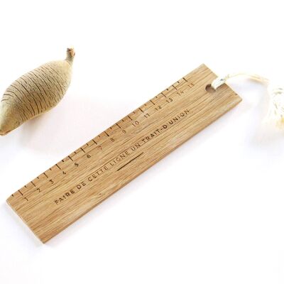 UPCYCLED SOLID WOOD RULER / BOOKMARK - MODELL MACHEN