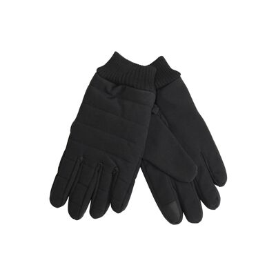 Gloves with details for men color: 990 - black