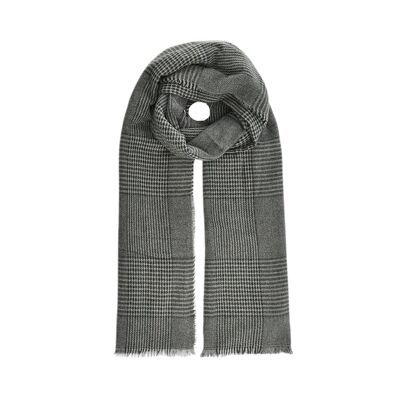 Scarf for men with check pattern - 100x200cm