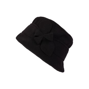 Bonnet polaire pour femme-couleur : 990 - noir