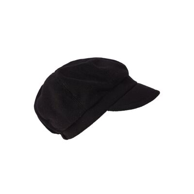 Cappello a palloncino in pile per donna-colore: 990 - nero