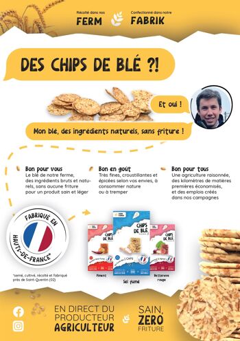 Chips artisanales de Blé fermier - Piment doux fumé 5
