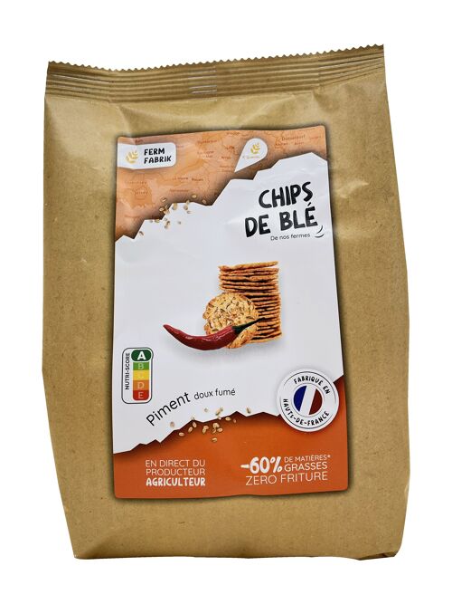 Chips artisanales de Blé fermier - Piment doux fumé