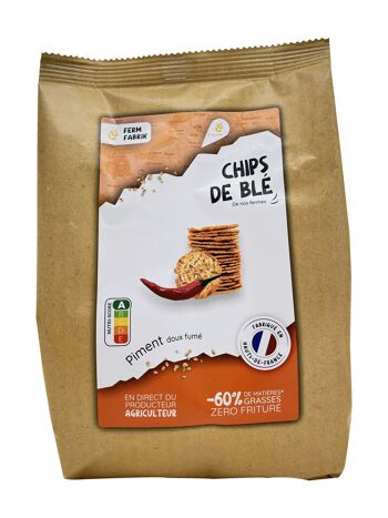 Chips artisanales de Blé fermier - Piment doux fumé 1