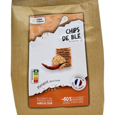 Homemade Farm Wheat Crisps - Smoked sweet pepper