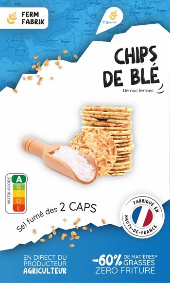 Chips artisanales de Blé fermier  -  Sel fumé des 2 Caps 5